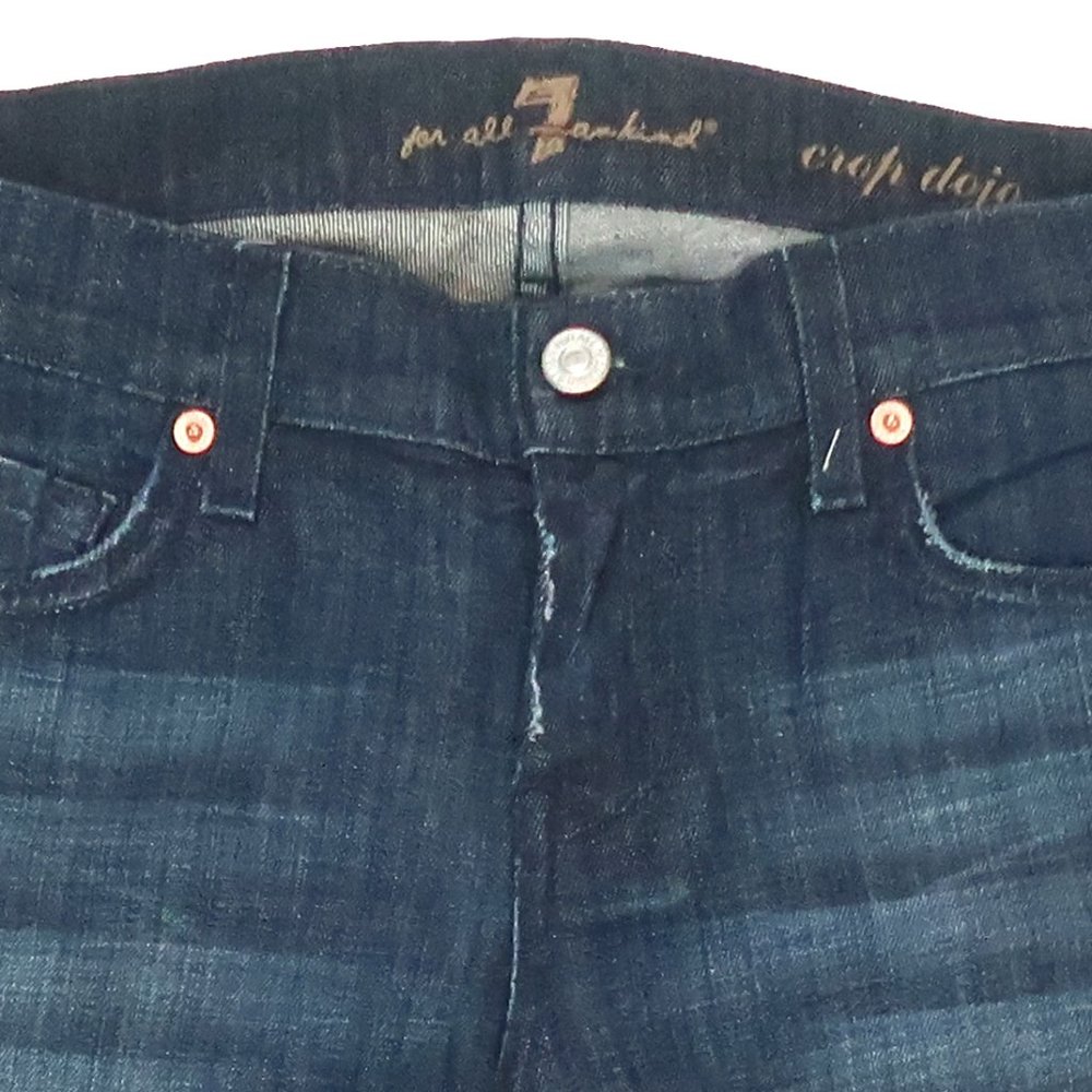 7 FOR ALL MANKIND Dojo Crop Jeans Size 27 NWT - Picture 4 of 6